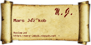 Mars Jákob névjegykártya